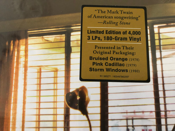 John Prine – The Asylum Albums / Limited Edition of 4000, 3 LP's, 180-Gram Vinyl / Presented in Their Original Packaging: Bruised Orange (1978), Pink Cadillac (1979), Storm Windows (1980) / Rhino Records 3x LP 2020, Box Set / R1 565271 