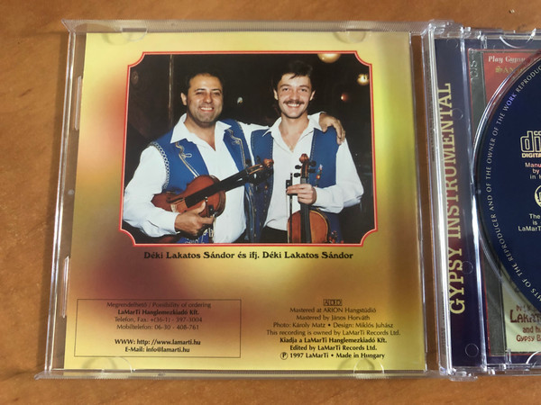 ''Csitt, csak rozsam'' - Gypsy Fire - Deki Lakatos Sandor Es Ciganyzenekara / Gypsy Instrumental / LaMarTi Audio CD 1997 Stereo / LCD 1009