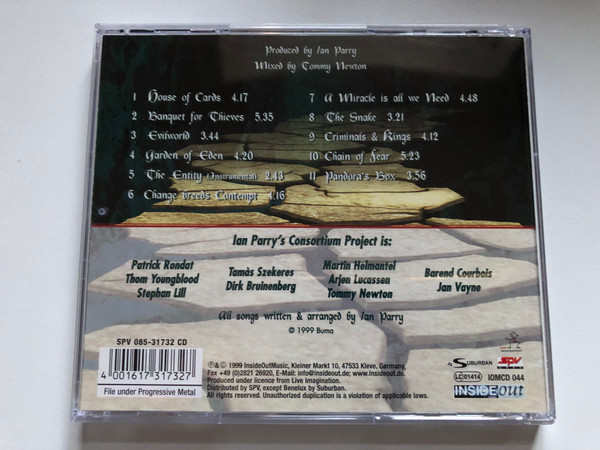 Ian Parry's Consortium Project / Inside Out Music Audio CD 1999 / IOMCD 044