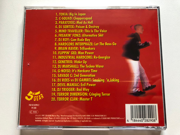 Best Of 5th Gear - Just For Real Gabbers Only!!! / 5th Gear Audio CD 1997 / FGR 02-8290-2 (4184440282908)