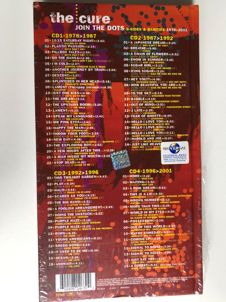 The Cure – Join The Dots (B-Sides & Rarities 1978>2001 The Fiction Years) / 70 Tracks Digitally Remastered & Compiled By Robert Smith / 25 Tracks On CD For The First Time / Fiction Records 4x Audio CD 2004 / 981 463-0