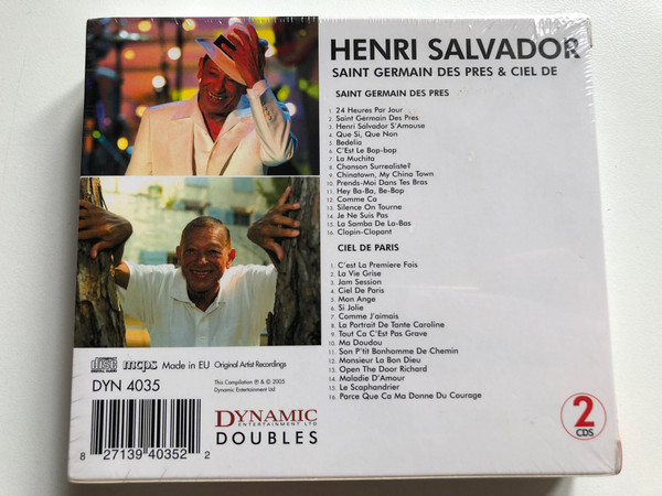 Henri Salvador – Saint Germain Des Pres & Ciel De Paris / Double Album / Dynamic Doubles 2x Audio CD 2005 / DYN 4035