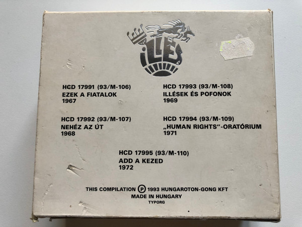 Az Illes Egyuttes Osszes Nagylemeze / Hungaroton-Gong 5x Audio CD 1993, Box Set / HCD 37705