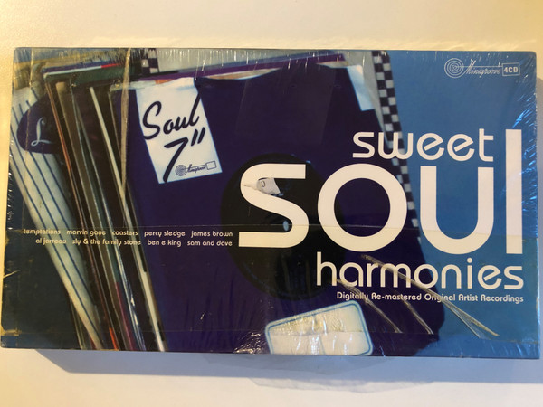 Sweet Soul Harmonies (Digitally Re-mastered Original Artist Recordings) / Temptations, Marvin Gaye, Coasters, Percy Sledge, James Brown, Al Jarreau, Sly & The Family Stone, Ben E King, Sam And Dave / Horizon Records 4x Audio CD 2006 / HZTV434