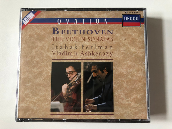 Beethoven - The Violin Sonatas - Itzhak Perlman, Vladimir Ashkenazy / Ovation / Decca 4x Audio CD / 421 453-2 