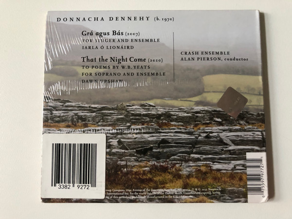 Donnacha Dennehy - Grá Agus Bás / Dawn Upshaw, Iarla Ó Lionáird, Crash Ensemble, Alan Pierson (conductor) / Nonesuch Audio CD 2011 / 7559-79772-7