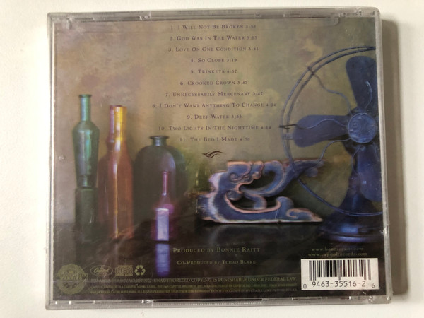 Bonnie Raitt – Souls Alike / the NEW album featuring the hit single ''I Will Not Be Broken'', Get a TARGET bonus download of 'True Love Is Hard To Find' / Capitol Records Audio CD 2005 / CDP 0946 3 35516 2 6