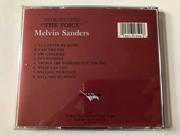 Melvin Sanders – The Voice / Tru-Believers Audio CD 1991 / D2-71359
