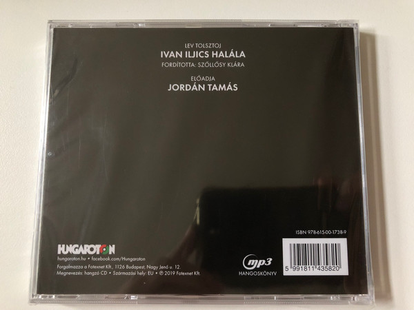 Ivan Iljics Halala: Lev Tolsztoj - Jordan Tamas eloadasaban / Hungaroton Audio CD 2019 / HCD 14358