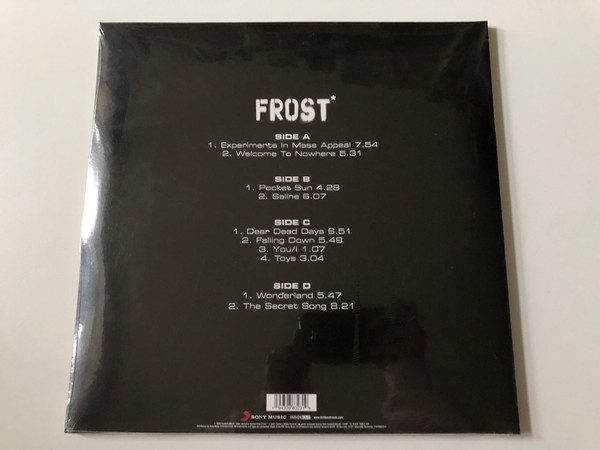 Frost – Experiments In Mass Appeal / Gatefold 2LP + CD + LP-Booklet / The much-loved second album from Frost, originally released in 2008 & finally available on vinyl for the very first time! / Sony Music 2x LP + CD 2021 / 19439883231