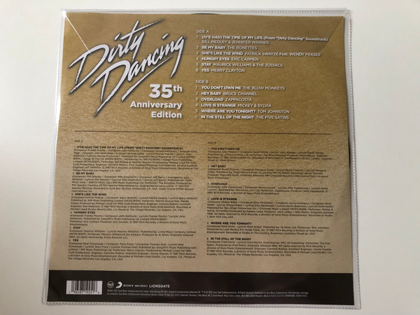 Dirty Dancing - 35th Anniversary Edition / Includes all the hits PLUS a watermelon scented sticker! / RCA LP 2022 / 19658719251