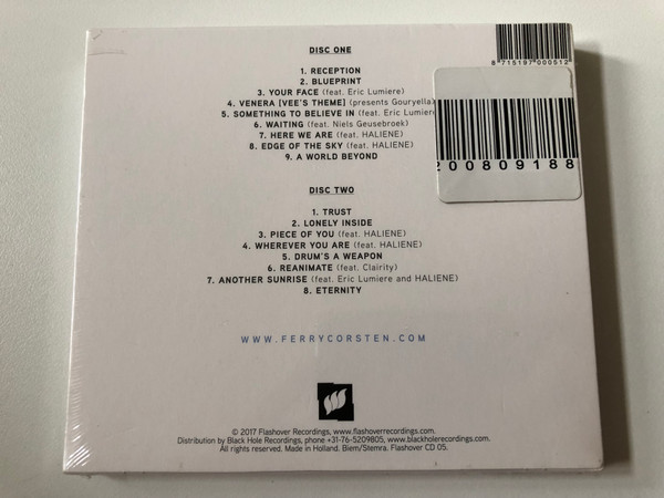 Ferry Corsten – Blueprint / Flashover Recordings 2x Audio CD 2017 / Flashover CD 05