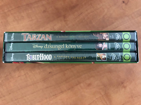 Robin Hood - Jungle Book - Tarzan DVD SET 2015 Robin Hood, A dzsungel könyve, Tarzan / 3 filmes gyűjtemény / Disney Classics Box Set 4 (5996514021165)
