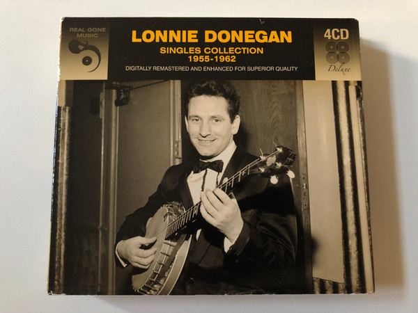 Lonnie Donegan – Singles Collection 1955-1962 / Digitally Remastered And Enhanced For Superior Quality / Real Gone Music / Real Gone Music Company 4x Audio CD / RGMCD0216