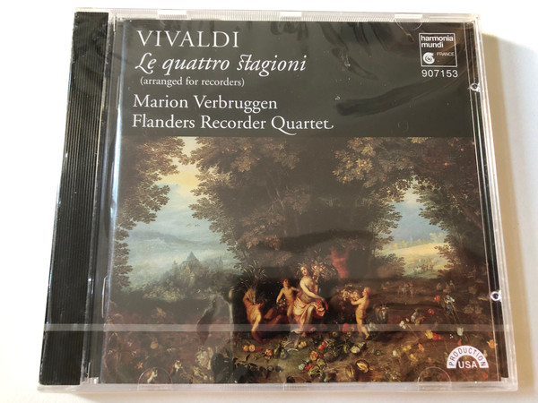 Vivaldi - Le Quattro Stagioni - Marion Verbruggen, Flanders Recorder Quartet / Harmonia Mundi France Audio CD / HMU 907153