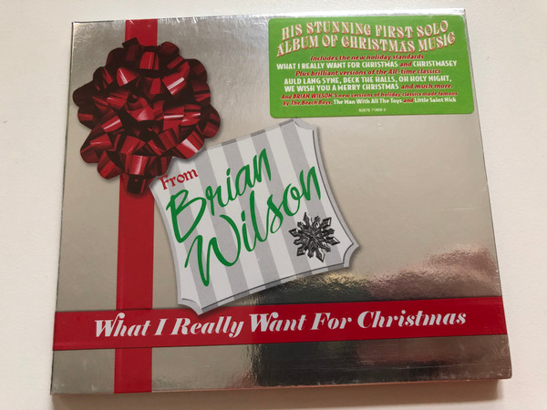 From Brian Wilson – What I Really Want For Christmas / His Stunning First Solo Album Of Christmas Music. Includes the new holiday standards: What I Really Want For Christmas and Chrismtasey / Arista Audio CD 2005 / 82876 71809 2
