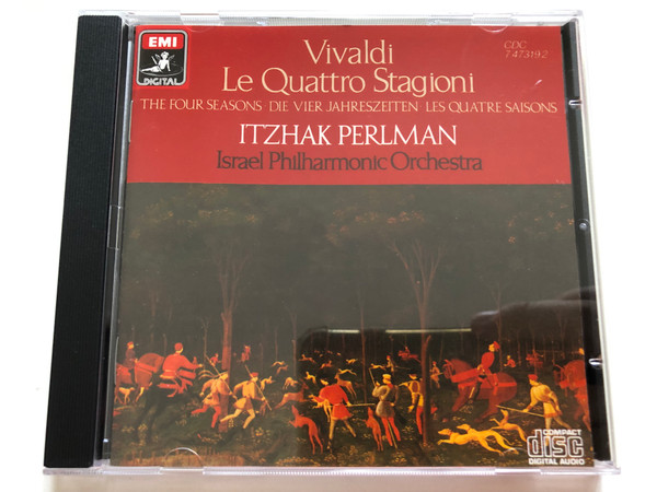 Vivaldi - Le Quattro Stagioni = The Four Seasons - Itzhak Perlman, Israel Philharmonic Orchestra / EMI Digital Audio CD 1990 Stereo / CDC 7 47319 2