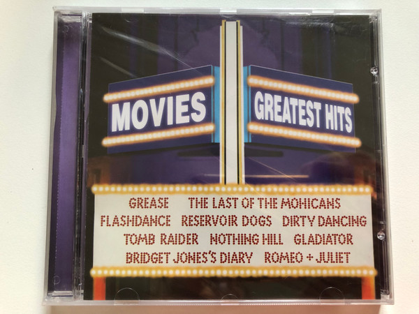 Movies Greatest Hits / Grease; The Last Of The Monicans; Flashdance; Reservoir Dogs; Dirty Dancing; Tomb Raider; Nothing Hill; Gladiator; Bridget Jones's Diary; Romeo + Juliet / Universal Music Audio CD 2002 / 069713-2