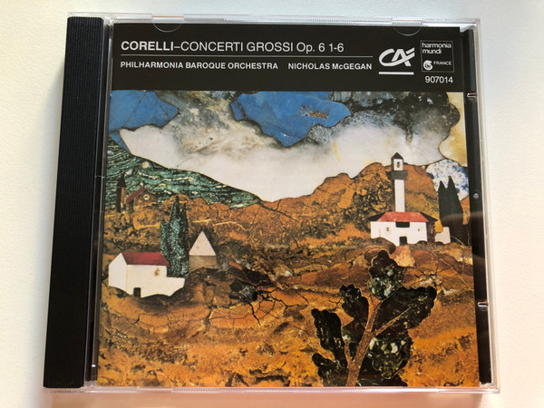 Corelli - Concerti Grossi Op.6 1-6 / Philharmonia Baroque Orchestra, Nicholas McGegan / Harmonia Mundi France Audio CD 1989 / 907014