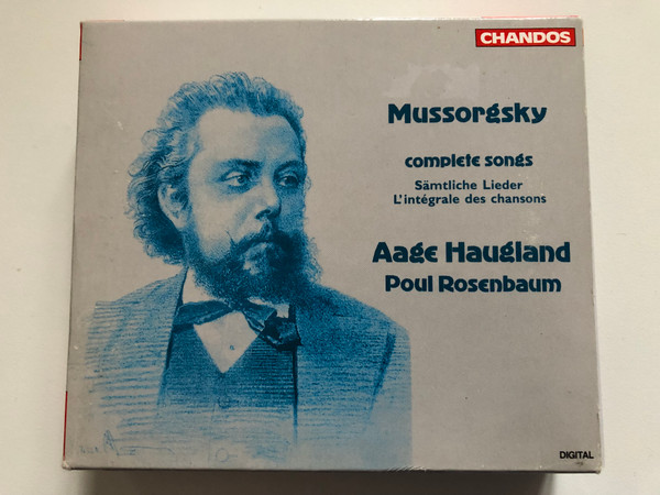 Modest Mussorgsky – Complete Songs - Samtliche Lieder, L'integrale des chansons / Aage Haugland, Poul Rosenbaum / Chandos Records Ltd 3x Audio CD 1995 / CHAN 9336-8