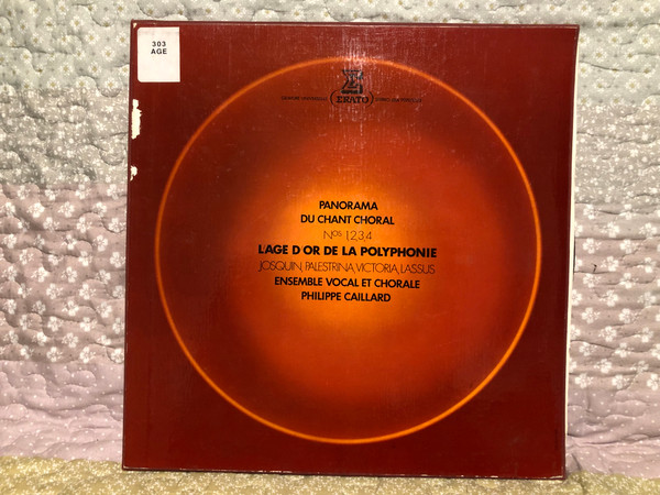 Panorama Du Chant Choral Nos 1,2,3,4 - Lage D Or De La Polyphonie - Josquin, Palestrina, Victoria, Lassus, Ensemble Vocal Et Chorale Philippe Caillard / Erato 4x LP, Box Set 1972 / ERA 9070/1/2/3