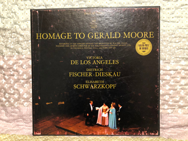 Homage To Gerald Moore - Victoria De Los Angeles, Dietrich Fischer-Dieskau, Elisabeth Schwarzkopf / Recorded At The Concert Devised And Presented By Walter Legge / Angel Records 2x LP, Box Set 1967 Stereo / SB-3697