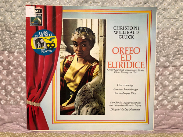 Christoph Willibald Gluck - Orfeo Ed Euridice (Großer Querschnitt in Italienischer Sprache. Wiener Fassung von 1762) - Grace Bumbry, Anneliese Rothenberger, Ruth-Margret Pütz / Der Chor Des Leipziger Rundfunks / EMI Electrola LP / SME 81 008