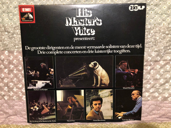 His Master's Voice Presenteert: De Grootste Dirigenten En De Meest Vermaarde Solisten Van Deze Tijd. Drie Complete Concerten En Drie Luisterrijke Toegiften. / His Master's Voice 2x LP / 5C 153-25245/46X 