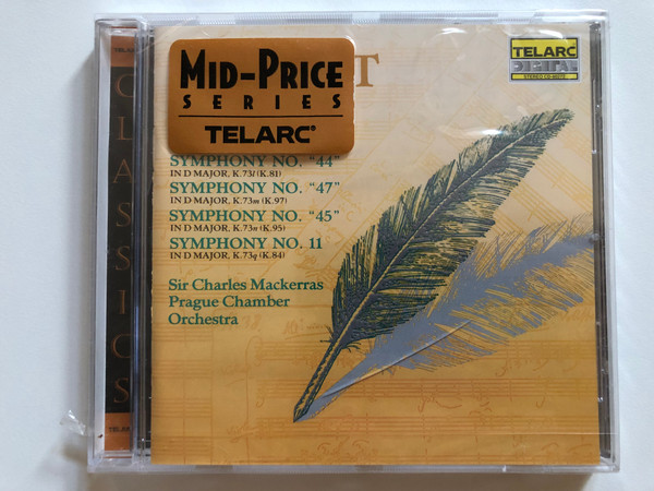 Mozart - Symphony No. 8, Symphony No. 9, Symphony No. 44", Symphony No. "47", Symphony No. "45", Symphony No. 11 - Sir Charles Mackerras, Prague Chamber Orchestra / Telarc Audio CD 1991 / CD-80272