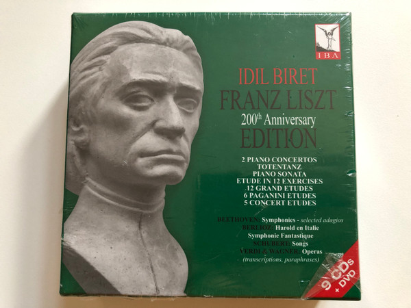 Idil Biret - Franz Liszt - 200th Anniversary Edition / 2 Piano Concertos; Totentanz; Piano Sonata; Etude in 12 Exercises; 12 Grand Etudes; 6 Paganini Etudes; 5 Concert Etudes / IBA 9x Audio CD + DVD CD 2011 / 8.509004