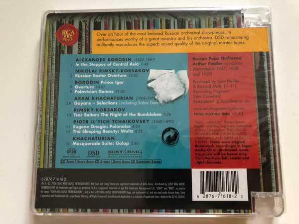 Pops Caviar - Arthur Fiedler: Boston Pops - Russian Orchestral Fireworks / Living Stereo / RCA Red Seal Hybird Disc 2006 / 82876716182