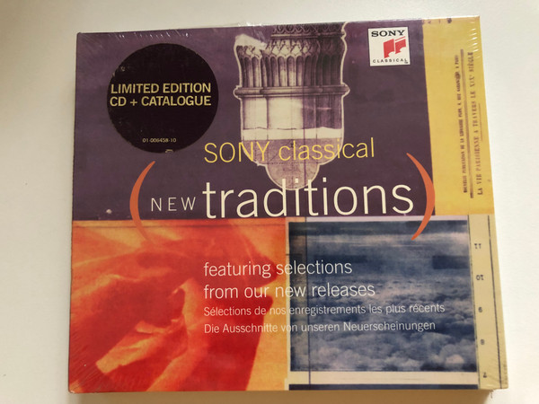 Sony Classical (New Traditions) / Featuring Selections From Our New Releases / Limited Edition CD + Catalogue / Sony Classical Audio CD 1996 / 01-006458-10