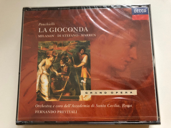 Ponchielli: La Gioconda - Milanov, Di Stefano, Warren / Orchestra e coro dell' Accademia di Santa Cecilia, Roma, Fernando Previtali / Grand Opera / Decca 3x Audio CD / 444 598-2