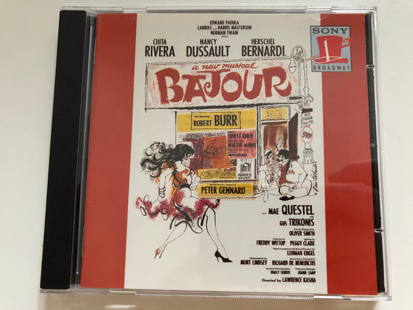 Chita Rivera, Nancy Dussault, Herschel Bernardi – A New Musical ''Bajour'' / Mae Questel, Gus Trikonis / Sony Broadway Audio CD 1992 / SK 48208