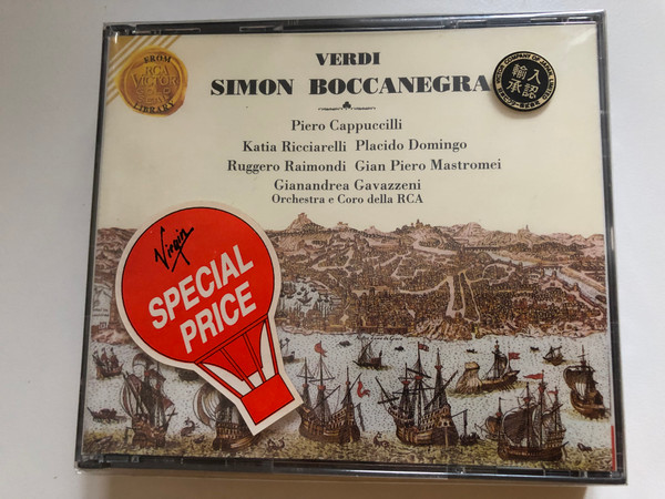 Verdi - Simon Boccanegra / Piero Cappuccilli, Katia Ricciarelli, Placido Domingo, Ruggero Raimondi, Gian Piero Mastromei, Gianandrea Gavazzeni, Orchestra e Coro della RCA / Lyrica 2x Audio CD / LRC 0106 (02)