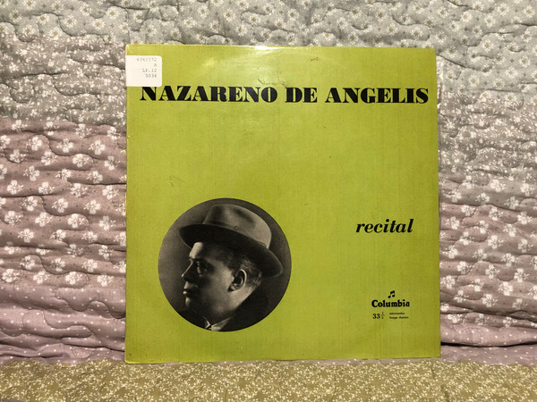 Nazareno De Angelis – Recital / Columbia LP / 33QC 5036