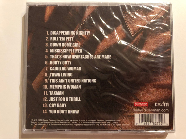 Bill Wyman's Rhythm Kings – Just For A Thrill / Roadrunner Records Audio CD 2004 / RR 8275-2