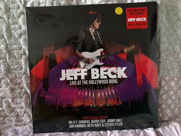 Jeff Beck – Live At The Hollywood Bowl / With Special Guests: Billy F. Gibbons, Buddy Guy, Jimmy Hall, Jan Hammer, Beth Hart & Steven Tyler / ATCO Records 3x LP 2018 / 603497865017