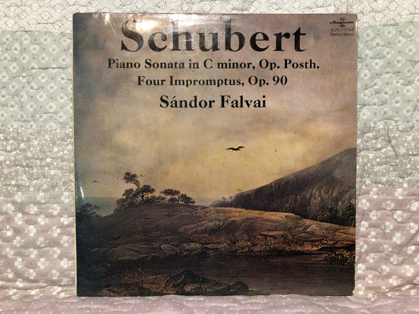 Schubert – Piano Sonata In C Minor, Op. Posth.; Four Impromptus, Op. 90 - Sándor Falvai / Hungaroton LP 1975 Stereo, Mono / SLPX 11747