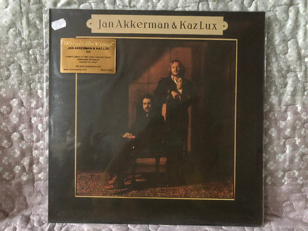 Jan Akkerman & Kaz Lux – Eli / Limited Edition of 1000 Gold Coloured Copies individually Numbered Includes An insert. 180 gram audiophile vinyl / Music On Vinyl LP 2020 / MOVLP844