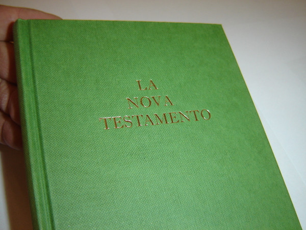 Esperanto New Testament Large Format 253 / La Nova Testamento de nia sinjoro kaj savanto Jesuo Kristo