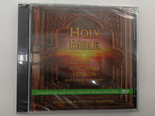 The Holy Bible - Complete King James Version - Old & New Testament / Narrated By Stephen Johnston / Compatible with Apple iTunes & Microsoft Windows Media Player / Hendrickson Publishers DVD CD Bible 2003 / DVDI 0888 (647715088826)