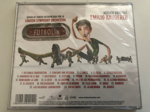 Futbolin - Musica Original Compuesta Por Emilio Kauderer / Universal Music Audio CD 2013 / 399 491-2 