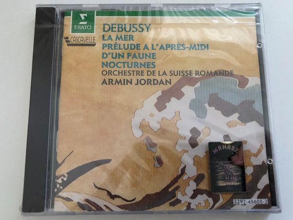 Debussy - La Mer; Prélude A L'Après-Midi D'Un Faune; Nocturnes / Orchestre De La Suisse Romande, Armin Jordan / Erato Audio CD 1991 / 2292-45605-2 