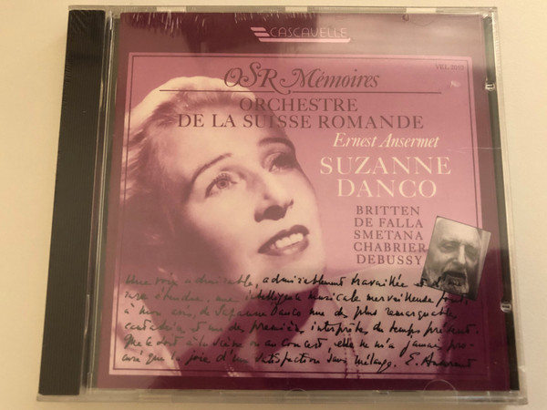 Orchestre De La Suisse Romande - Ernest Ansermet, Suzanne Danco – Britten, De Falla, Smetana, Chambrier, Debussy / Cascavelle Audio CD 1992 / VEL 2010