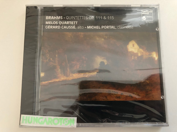 Brahms: Quintettes Op. 111 & 115 - Melos Quartett, Gérard Caussé (alto), Michel Portal (clarinette) / Harmonia Mundi Audio CD 1991 / HMC 901349