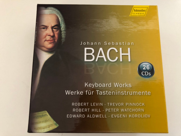 Johann Sebastian Bach - Keyboard Works - Robert Levin, Trevor Pinnock, Robert Hill, Peter Watchorn, Edward Aldwell, Evgeni Koroliov / hanssler classic 26x Audio CD, Box Set 2017 / HC17017