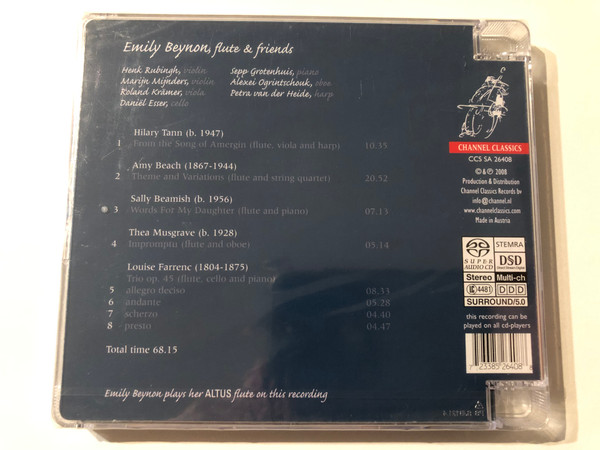 Emily Beynon: Flute & Friends / Channel Classics Hybrid Disc 2008 / CCS SA 26408