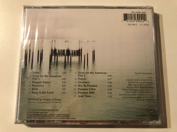 Danilo Perez – Motherland / Composer/arranger/pianist: Danilo Peret / Verve Records Audio CD 2000 / 543 904-2