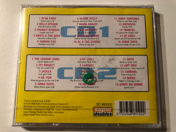 Italo Classics / Jimmy Bo Horne, Sonia Davis, The Cruisin' Gang, FPI Project, Ryan Paris, Belle Epoque / Super Doubles 2x Audio CD 1998 / SD 885502
